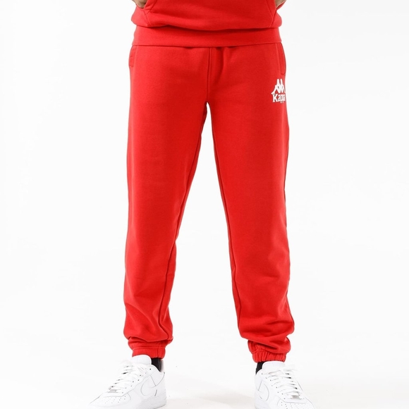 KAPPA Mens Authentic Gothenburg Sweatpants in Red Size M